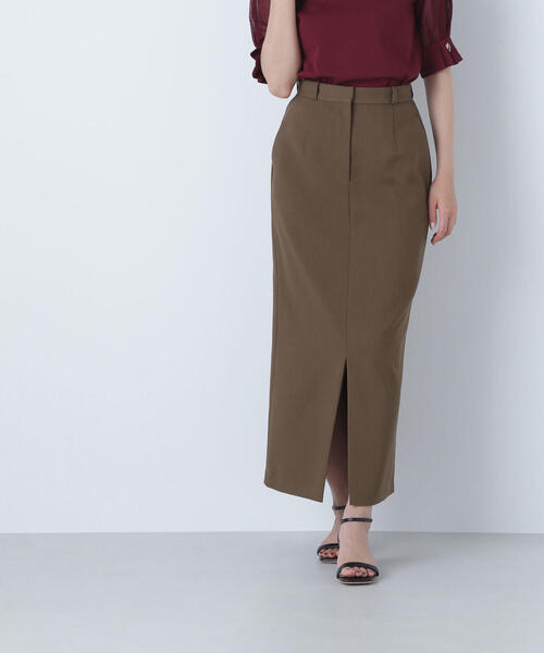 NATURAL BEAUTY BASIC（ナチュラルビューティーベーシック）の「◇フロントスリットナロースカート（スカート・レディース・ブラック/ベージュ/ブラウン・SMALL/MEDIUM/P/S）」の22枚目の写真