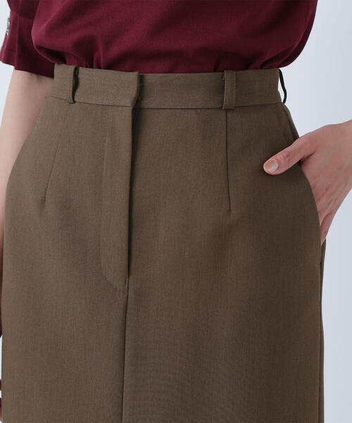 NATURAL BEAUTY BASIC（ナチュラルビューティーベーシック）の「◇フロントスリットナロースカート（スカート・レディース・ブラック/ベージュ/ブラウン・SMALL/MEDIUM/P/S）」の12枚目の写真