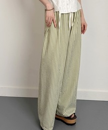 ストライプワイドパンツ