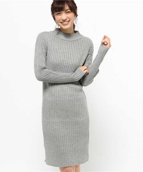 Chico（チコ）の「【who's who Chico】ハイネックリブニットワンピース（ワンピース・レディース・ベージュ/アイボリー/グレー・FREE）」の14枚目の写真