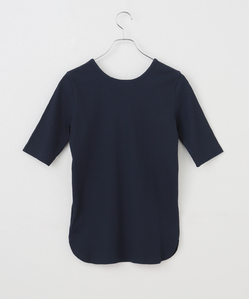 tシャツ ハイツイストテレコヘンリーハーフスリーブ レディース ハイツイストテレコヘンリーハーフスリーブ（Tシャツ