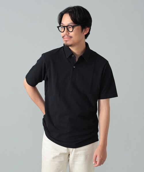 BEAMS F（ビームスエフ）の「カノコ ポロシャツ（ポロシャツ・メンズ・ブラック/ホワイト/ネイビー・M/L/XL/S）」の10枚目の写真
