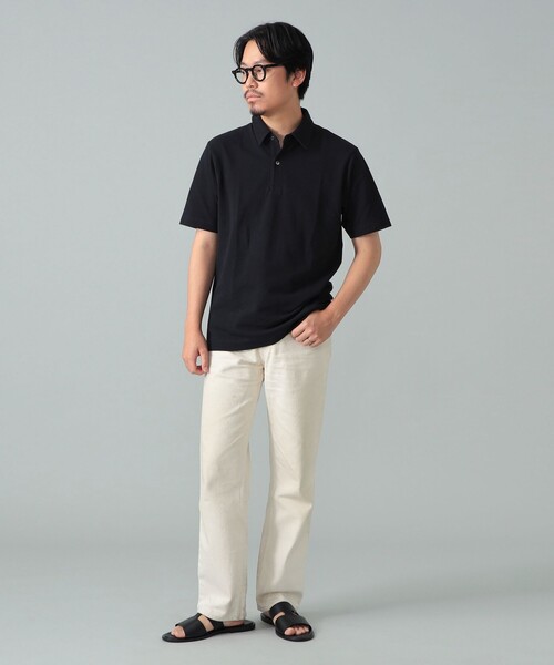 BEAMS F（ビームスエフ）の「カノコ ポロシャツ（ポロシャツ・メンズ・ブラック/ホワイト/ネイビー・M/L/XL/S）」の11枚目の写真