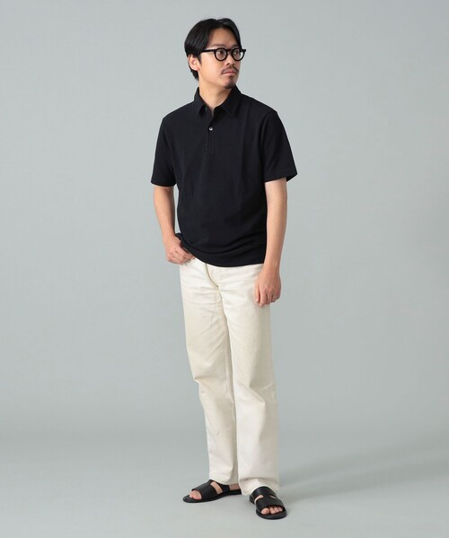 BEAMS F（ビームスエフ）の「カノコ ポロシャツ（ポロシャツ・メンズ・ブラック/ホワイト/ネイビー・M/L/XL/S）」の13枚目の写真