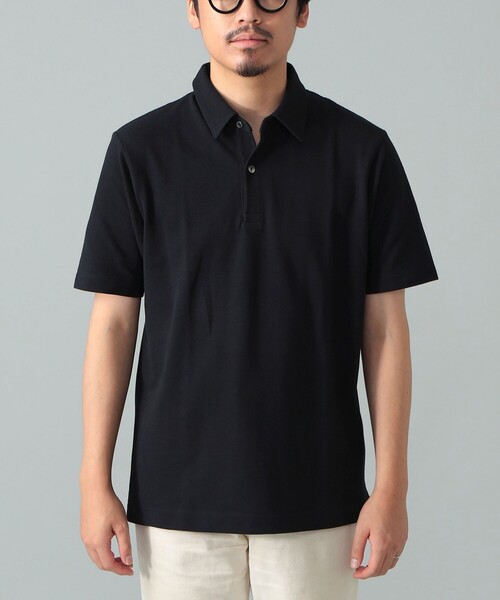 BEAMS F（ビームスエフ）の「カノコ ポロシャツ（ポロシャツ・メンズ・ブラック/ホワイト/ネイビー・M/L/XL/S）」の14枚目の写真