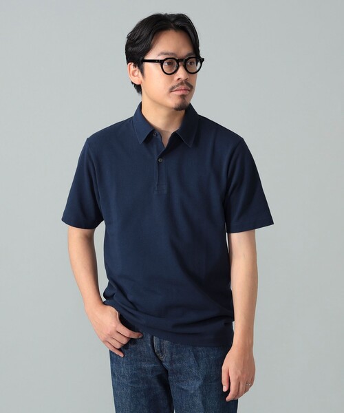 BEAMS F（ビームスエフ）の「カノコ ポロシャツ（ポロシャツ・メンズ・ブラック/ホワイト/ネイビー・M/L/XL/S）」の20枚目の写真