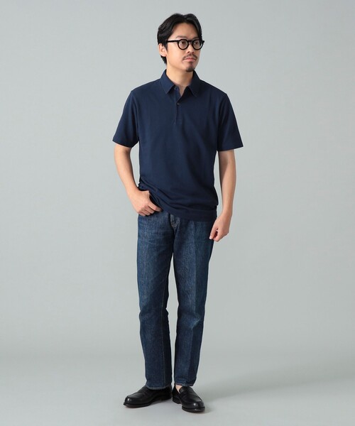 BEAMS F（ビームスエフ）の「カノコ ポロシャツ（ポロシャツ・メンズ・ブラック/ホワイト/ネイビー・M/L/XL/S）」の22枚目の写真