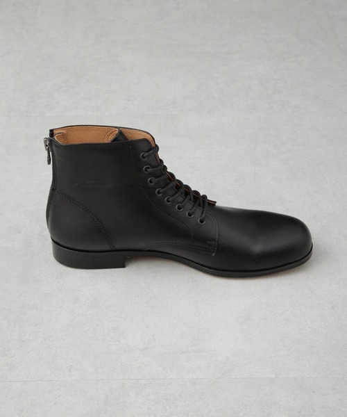 PADRONE(パドローネ)の「PADRONE THE STANDARD LINE/ 別注 BACK ZIP LACEUP BOOTS/ バックジップレースアップブーツ(ブーツ・メンズ・ブラック・42/41/40)」の3枚目の写真