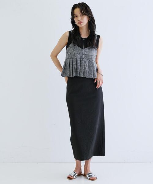 GALLEST（ギャレスト）の「◆【一部店舗限定】ツイードキャミビスチェ（タンクトップ・レディース・グレー/ブラック・38）」の11枚目の写真