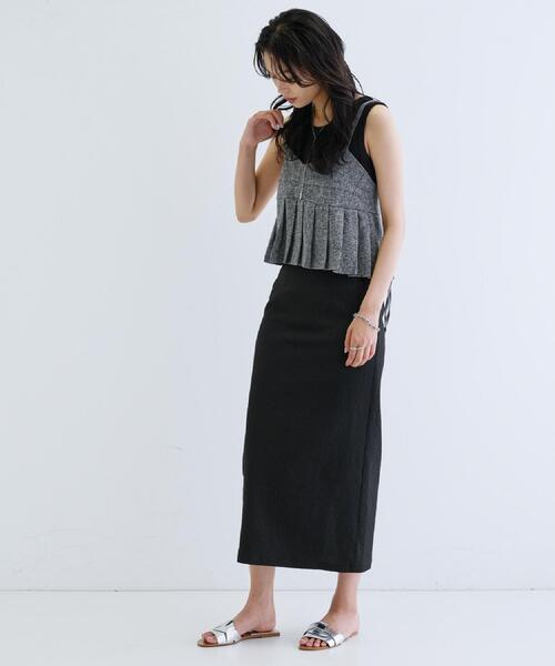 GALLEST（ギャレスト）の「◆【一部店舗限定】ツイードキャミビスチェ（タンクトップ・レディース・グレー/ブラック・38）」の12枚目の写真