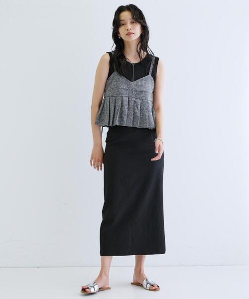 GALLEST（ギャレスト）の「◆【一部店舗限定】ツイードキャミビスチェ（タンクトップ・レディース・グレー/ブラック・38）」の15枚目の写真