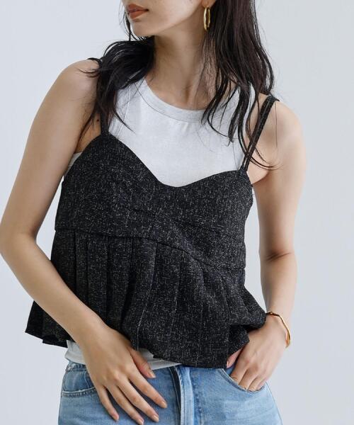 GALLEST（ギャレスト）の「◆【一部店舗限定】ツイードキャミビスチェ（タンクトップ・レディース・グレー/ブラック・38）」の17枚目の写真