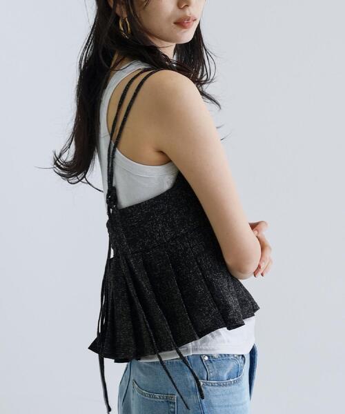 GALLEST（ギャレスト）の「◆【一部店舗限定】ツイードキャミビスチェ（タンクトップ・レディース・グレー/ブラック・38）」の18枚目の写真