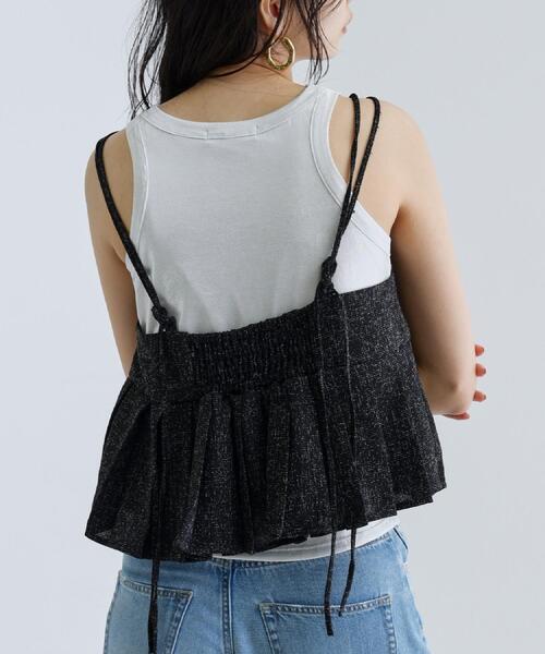 GALLEST（ギャレスト）の「◆【一部店舗限定】ツイードキャミビスチェ（タンクトップ・レディース・グレー/ブラック・38）」の19枚目の写真