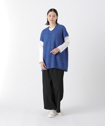 Plantation ベージュ ベスト M 片畦ニットベスト(51795621-2025)｜ファッション通販のNY.ONLINE