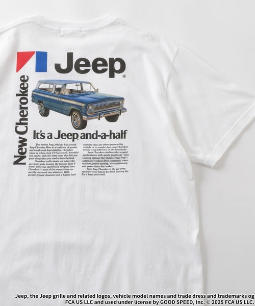 GOOD ROCK SPEED(グッドロックスピード)の「【GOOD ROCK SPEED】Jeep(R)プリントTシャツ(Tシャツ/カットソー・メンズ・その他4/オフホワイト/ホワイト/ブラック・X-LARGE/LARGE)」の2枚目の写真