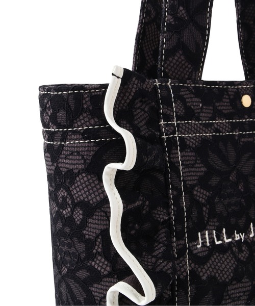 JILL by JILL STUART(ジルバイジルスチュアート)の「◇レースフリルトートバッグ(トートバッグ・レディース・ブラック/ホワイト・FREE)」の11枚目の写真