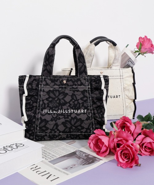 JILL by JILL STUART(ジルバイジルスチュアート)の「◇レースフリルトートバッグ(トートバッグ・レディース・ブラック/ホワイト・FREE)」の17枚目の写真