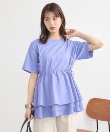 earth music&ecology | 異素材ドッキングドロストチュニック(チュニック)