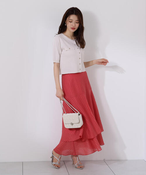 PROPORTION BODY DRESSING（プロポーションボディドレッシング）の「ショート半袖カーデ / 1215274700（カーディガン/ボレロ・レディース・ブラック/オフホワイト/ピンク・FREE）」の18枚目の写真