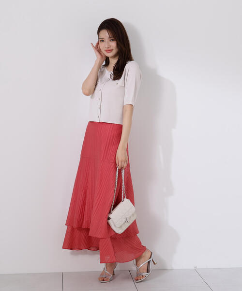 PROPORTION BODY DRESSING（プロポーションボディドレッシング）の「ショート半袖カーデ / 1215274700（カーディガン/ボレロ・レディース・ブラック/オフホワイト/ピンク・FREE）」の19枚目の写真