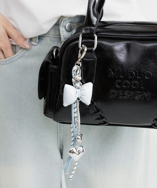 LA VORAGINE（ラ ヴォラジネ）の「ハートリボンロープマルチ チャーム（チャーム・レディース・ブラック/ブルー/シルバー/ベージュ/イエロー/ピンク・FREE）」の18枚目の写真