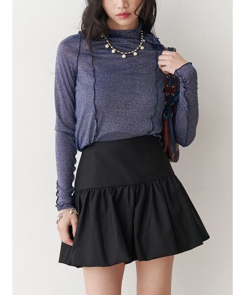 jouetie(ジュエティ)の「バルーンスカパン【セットアップ対応】(スカート・レディース・ブラック/ネイビー/グレー・MEDIUM)」の18枚目の写真