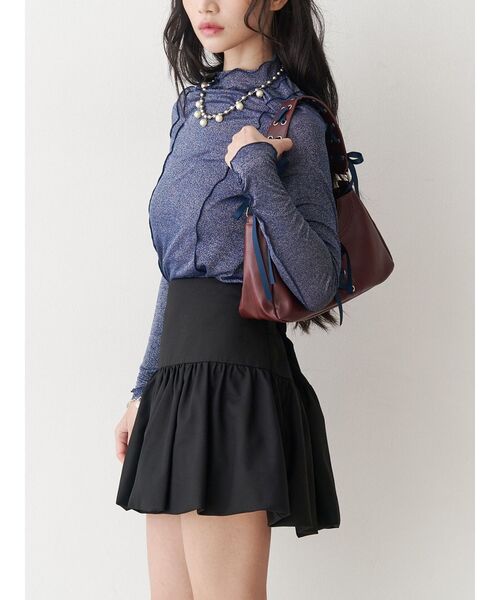 jouetie(ジュエティ)の「バルーンスカパン【セットアップ対応】(スカート・レディース・ブラック/ネイビー/グレー・MEDIUM)」の19枚目の写真