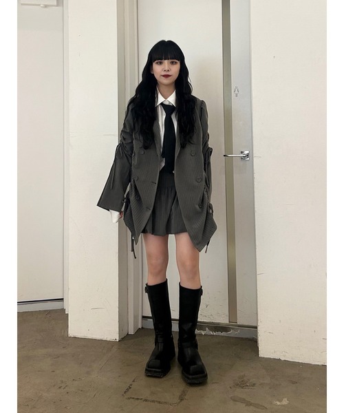 jouetie(ジュエティ)の「バルーンスカパン【セットアップ対応】(スカート・レディース・ブラック/ネイビー/グレー・MEDIUM)」の5枚目の写真