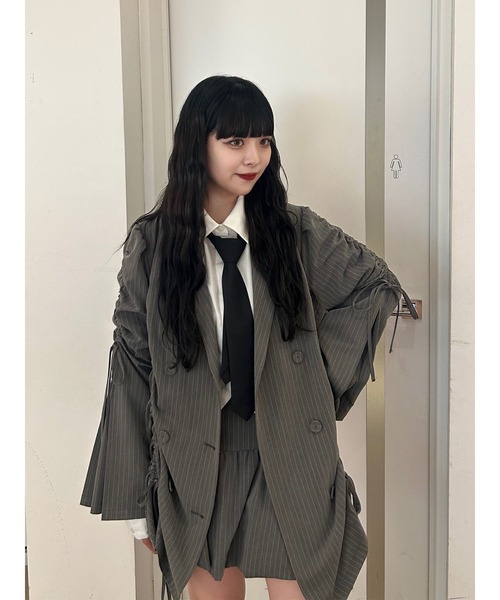 jouetie(ジュエティ)の「バルーンスカパン【セットアップ対応】(スカート・レディース・ブラック/ネイビー/グレー・MEDIUM)」の4枚目の写真