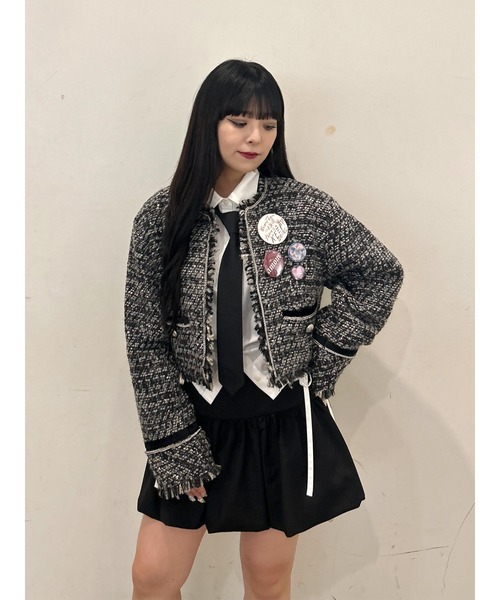 jouetie(ジュエティ)の「バルーンスカパン【セットアップ対応】(スカート・レディース・ブラック/ネイビー/グレー・MEDIUM)」の8枚目の写真