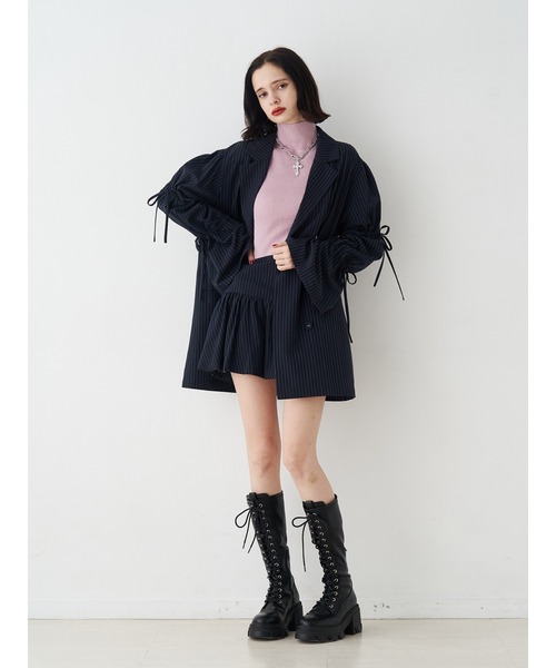 jouetie(ジュエティ)の「バルーンスカパン【セットアップ対応】(スカート・レディース・ブラック/ネイビー/グレー・MEDIUM)」の11枚目の写真