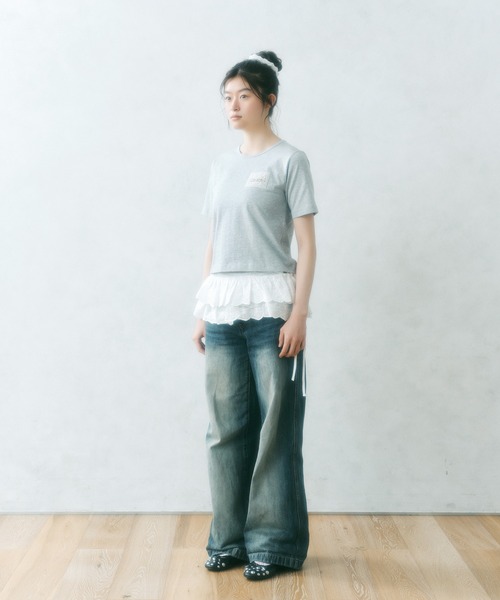 FCMM(エフシーエムエム)の「【日本限定】TAG TEE / タグTEE(Tシャツ/カットソー・レディース・ブラック/オフホワイト/グレー/ライトグリーン・SMALL/MEDIUM)」の15枚目の写真