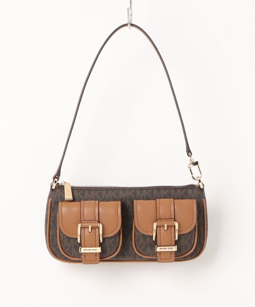 MICHAEL KORS(マイケルコース)の「ZOE ポシェット ショルダー スモール - MKシグネチャー(ショルダーバッグ・レディース・ブラウン系その他・FREE)」の1枚目の写真