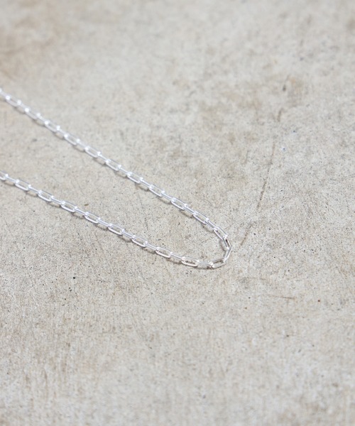 Magine(マージン)の「925 SILVER LONG AZUKI 4CUT NECKLACE 50cm:スターリング シルバー 長あずき 4面カット ネックレス(ネックレス・メンズ・シルバー・FREE)」の3枚目の写真