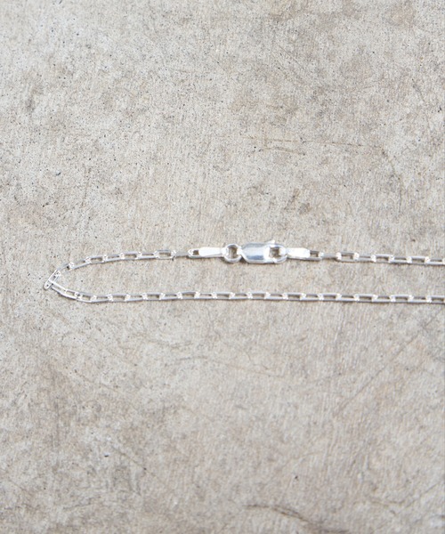Magine(マージン)の「925 SILVER LONG AZUKI 4CUT NECKLACE 50cm:スターリング シルバー 長あずき 4面カット ネックレス(ネックレス・メンズ・シルバー・FREE)」の6枚目の写真