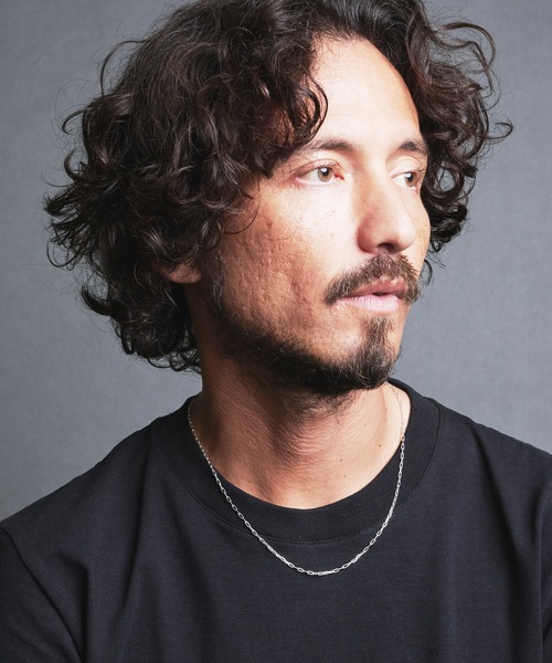Magine(マージン)の「925 SILVER LONG AZUKI 4CUT NECKLACE 50cm:スターリング シルバー 長あずき 4面カット ネックレス(ネックレス・メンズ・シルバー・FREE)」の11枚目の写真