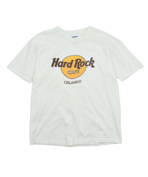 LABORATORY R(ラボラトリーアール)の「【USED】90’s Hanes HARD ROCK CAFE 企業ロゴ Tシャツ USA製(Tシャツ/カットソー・メンズ・ホワイト・X-LARGE)」の1枚目の写真