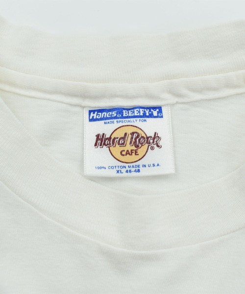 LABORATORY R(ラボラトリーアール)の「【USED】90’s Hanes HARD ROCK CAFE 企業ロゴ Tシャツ USA製(Tシャツ/カットソー・メンズ・ホワイト・X-LARGE)」の3枚目の写真