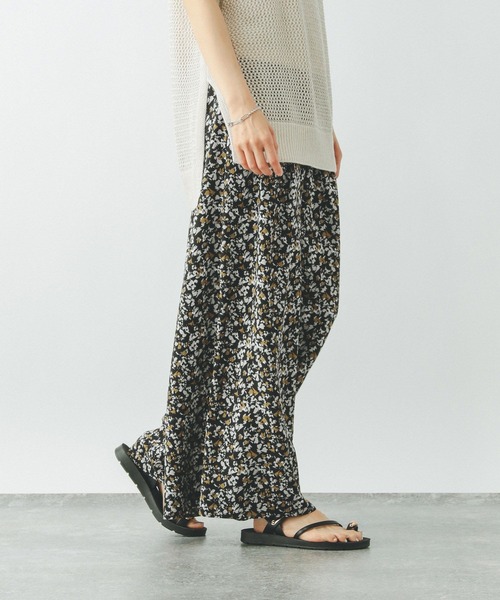 GLOBAL WORK（グローバルワーク）の「さらさらリラックスイージーパンツ/498356（その他パンツ・レディース・ブラウン/ネイビー/ブルー系その他/ストライプ/ブラック系その他/ブラック/グレー系その他・SMALL/MEDIUM/LARGE）」の4枚目の写真