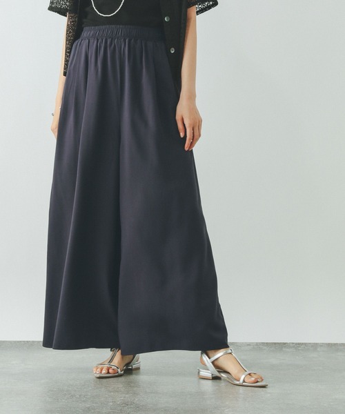 GLOBAL WORK（グローバルワーク）の「さらさらリラックスイージーパンツ/498356（その他パンツ・レディース・ブラウン/ネイビー/ブルー系その他/ストライプ/ブラック系その他/ブラック/グレー系その他・SMALL/MEDIUM/LARGE）」の6枚目の写真