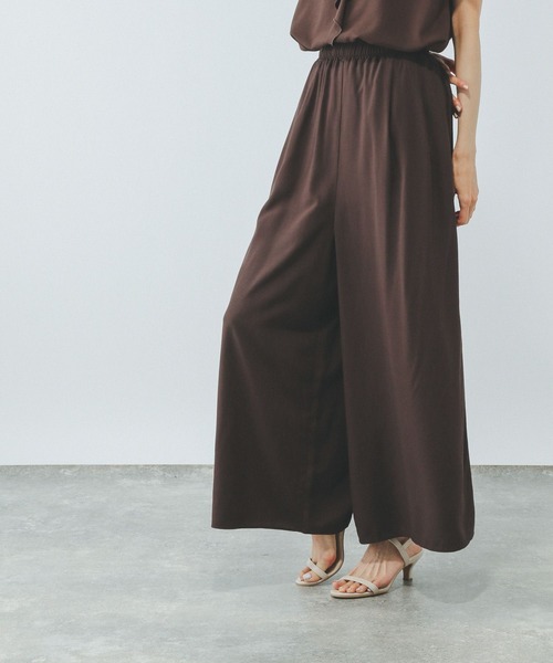 GLOBAL WORK（グローバルワーク）の「さらさらリラックスイージーパンツ/498356（その他パンツ・レディース・ブラウン/ネイビー/ブルー系その他/ストライプ/ブラック系その他/ブラック/グレー系その他・SMALL/MEDIUM/LARGE）」の5枚目の写真