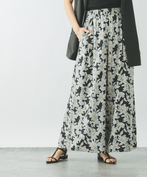 GLOBAL WORK（グローバルワーク）の「さらさらリラックスイージーパンツ/498356（その他パンツ・レディース・ブラウン/ネイビー/ブルー系その他/ストライプ/ブラック系その他/ブラック/グレー系その他・SMALL/MEDIUM/LARGE）」の7枚目の写真