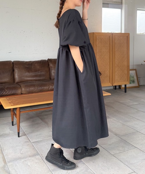 美品✨bibiy. ビビィセレナバルーンワンピース　グレー bibiy. セレナバルーンワンピース 美品✨bibiy. ビビィセレナ