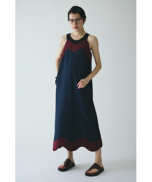 HeRIN.CYE ウェーブペンシルキャミワンピース Wave pencil cami one piece | ヘリンドットサイ(HeRIN.CYE