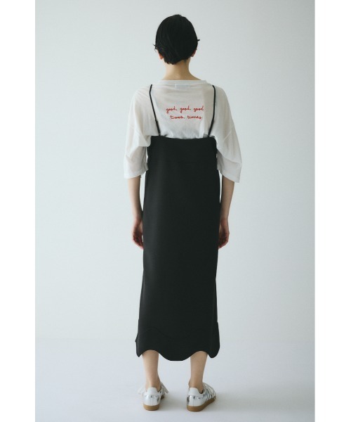 HeRIN.CYE（ヘリンドットサイ）の「Wave  pencil cami one piece　　ウェーブペンシルキャミワンピース（ワンピース・レディース・ブルー系その他3/ブラック/レッド・38/36）」の5枚目の写真