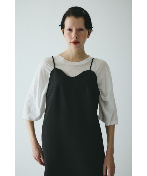 HeRIN.CYE（ヘリンドットサイ）の「Wave  pencil cami one piece　　ウェーブペンシルキャミワンピース（ワンピース・レディース・ブルー系その他3/ブラック/レッド・38/36）」の4枚目の写真