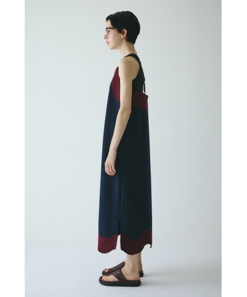 HeRIN.CYE（ヘリンドットサイ）の「Wave  pencil cami one piece　　ウェーブペンシルキャミワンピース（ワンピース・レディース・ブルー系その他3/ブラック/レッド・38/36）」の8枚目の写真