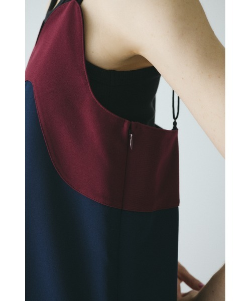 HeRIN.CYE（ヘリンドットサイ）の「Wave  pencil cami one piece　　ウェーブペンシルキャミワンピース（ワンピース・レディース・ブルー系その他3/ブラック/レッド・38/36）」の11枚目の写真