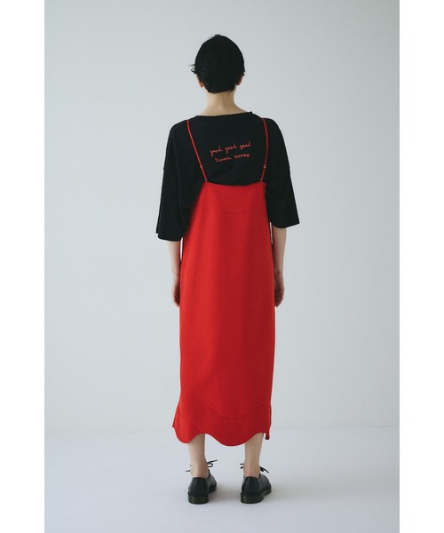 HeRIN.CYE（ヘリンドットサイ）の「Wave  pencil cami one piece　　ウェーブペンシルキャミワンピース（ワンピース・レディース・ブルー系その他3/ブラック/レッド・38/36）」の17枚目の写真